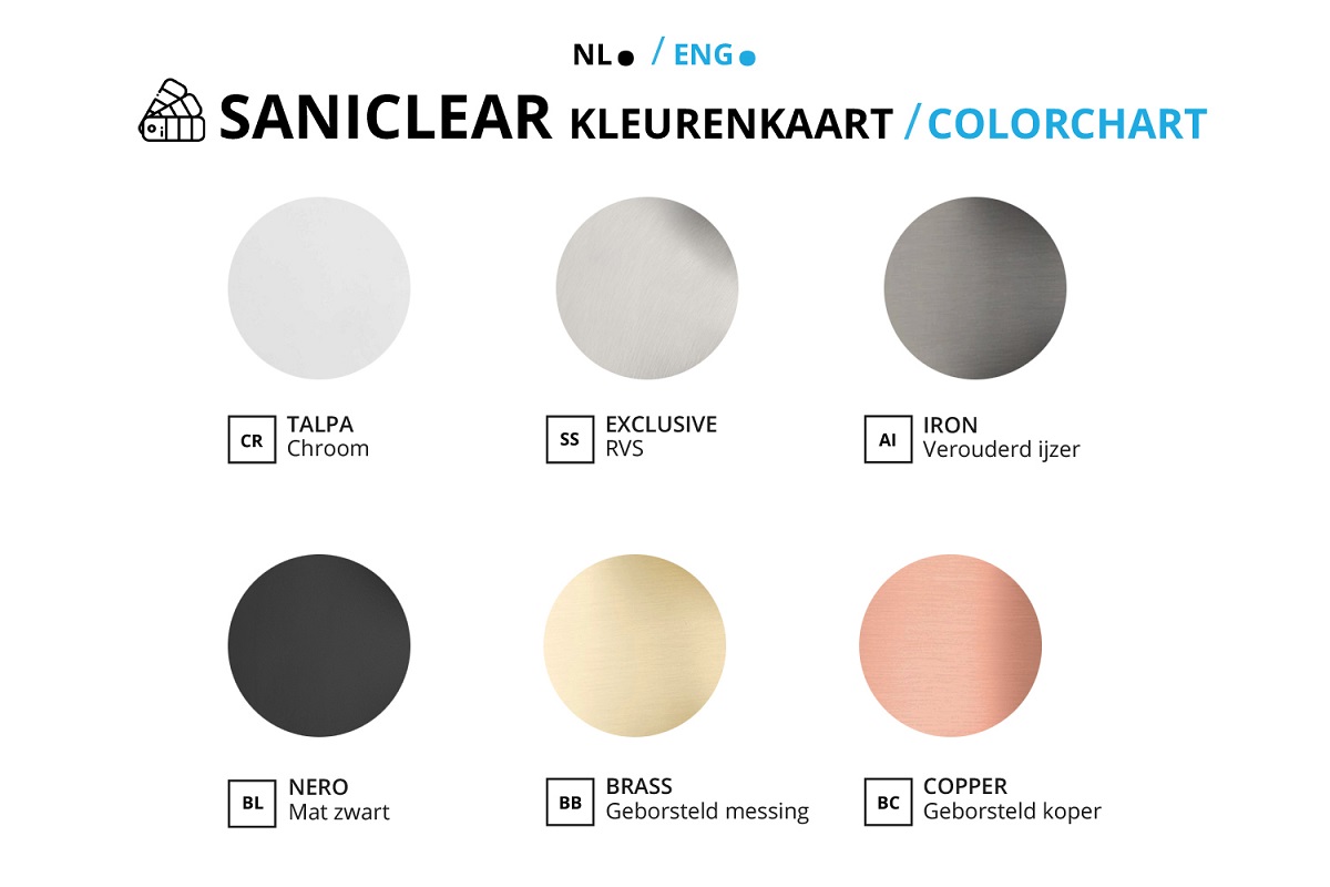 Saniclear Academy toiletaccessoiresset 3-delig chroom