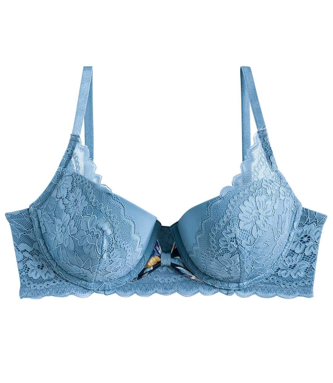Soutien-gorge coques moulées bleu Oh La La
