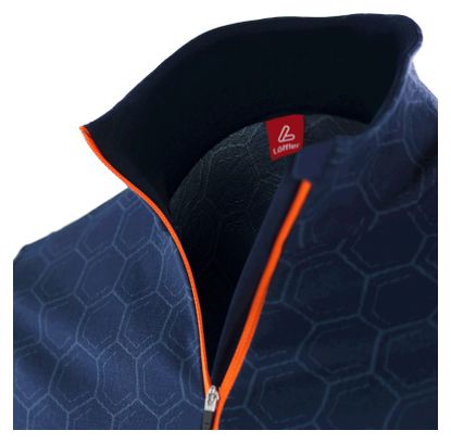 Haut Loeffler pour homme à manches longues m couche intermédiaire Hywa Bruce Transtex® - bleu foncé