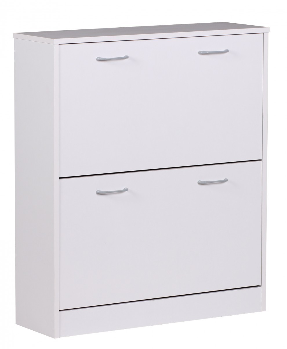 Schuhschrank - weiß - 75 cm breit