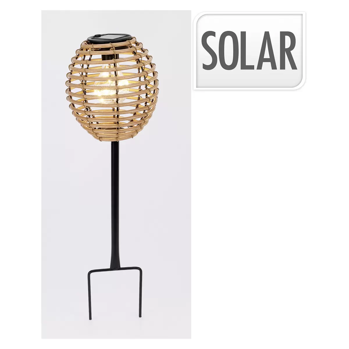 Solarlampe natur,schwarz
