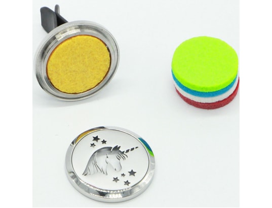ZEN AROME - Diffuseur d'huiles essentielles pour voiture en inox clip'ar...