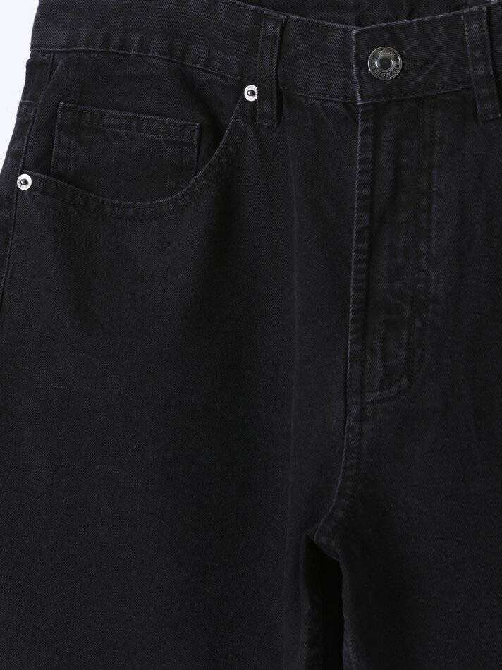 Bermuda jeans slim fit - Preta
