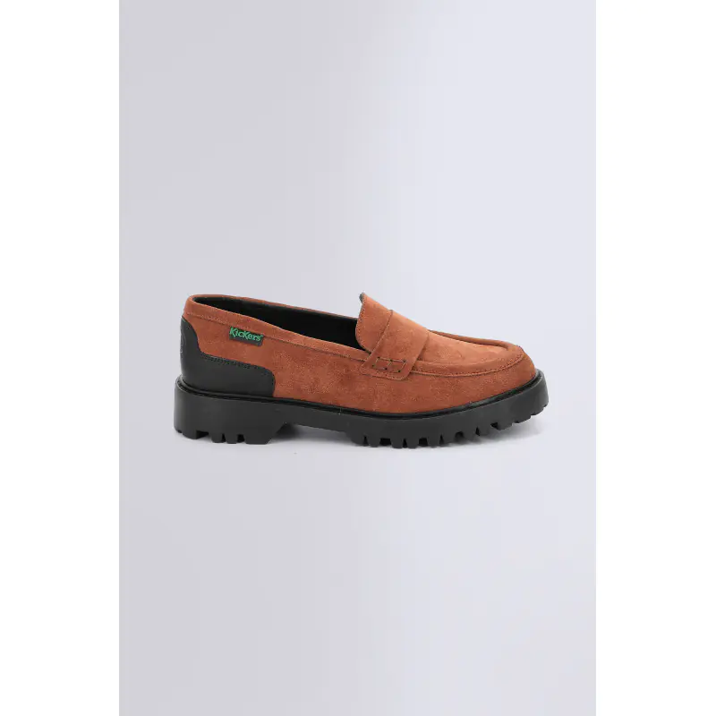 DECK LOAFER ORANGE ROUILLE LOAFER Cuir Femme