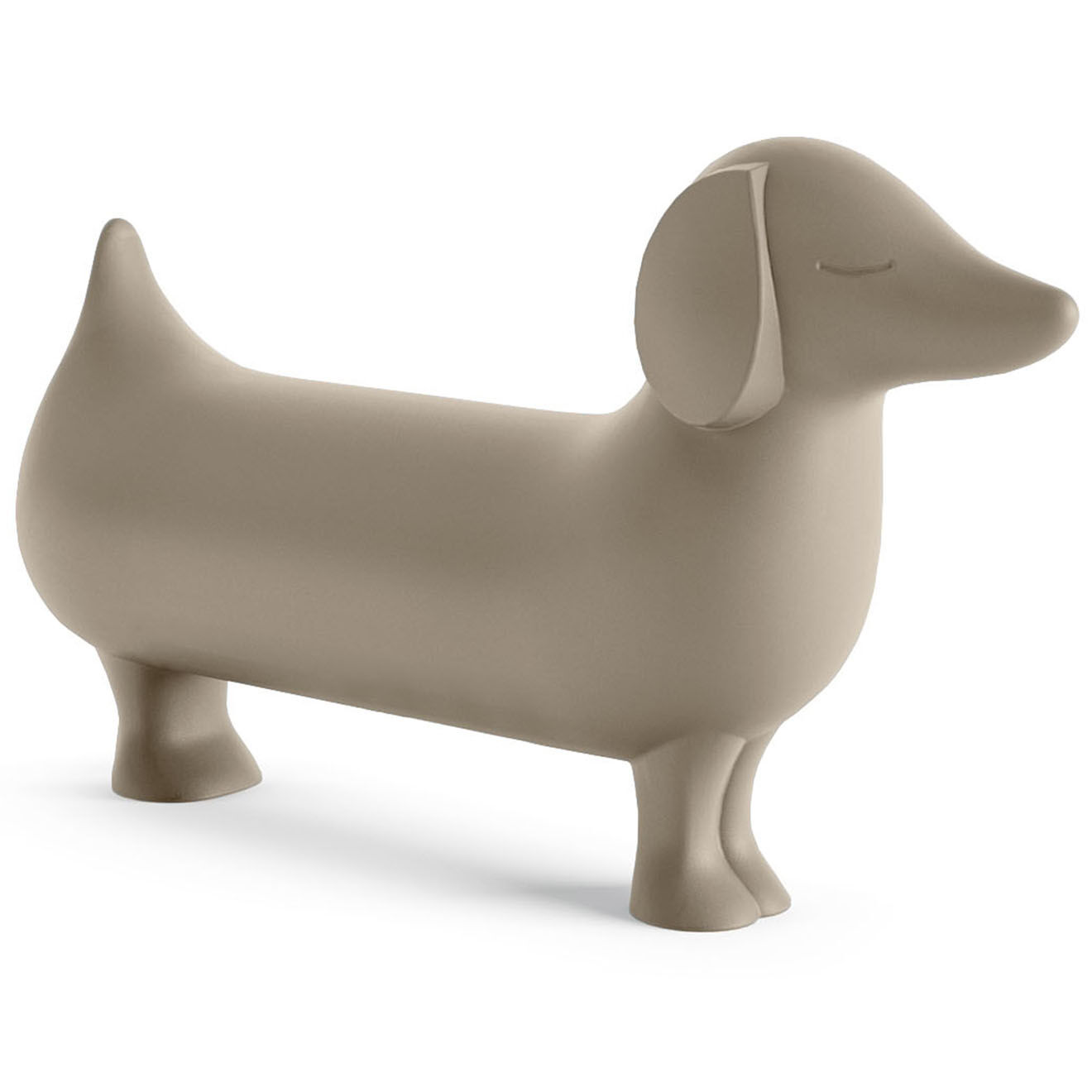 Serralunga Chien décoratif design par alessandra baldereschi beige - 17.5x38x66 cm