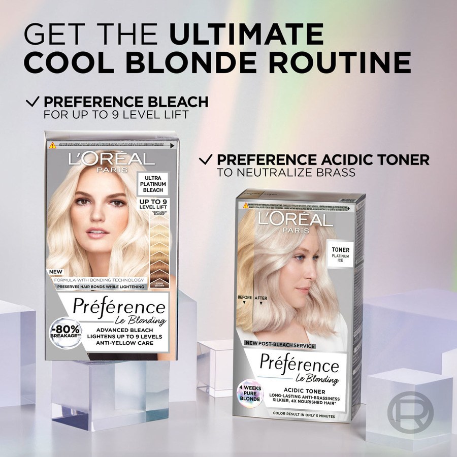 L'Oréal Paris Préférence Le Blonding Toner Platinum Ice 1pcs