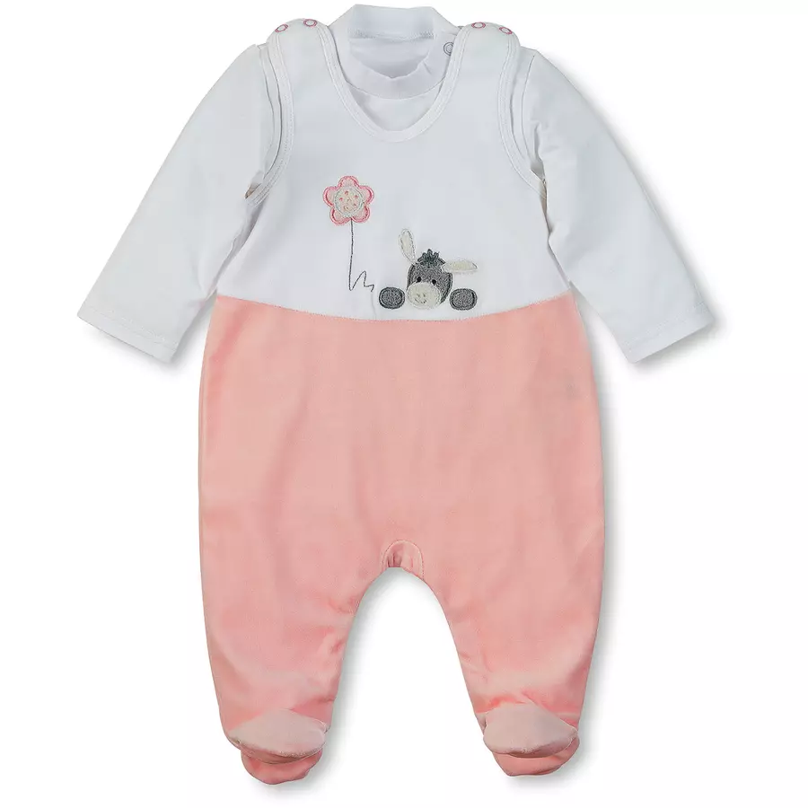 Sterntaler Strampler-Set Nicki Emmi Girl weiß