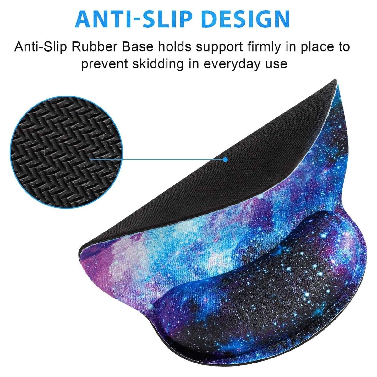 Musematte med ergonomisk håndleddsstøtte Flerfarget