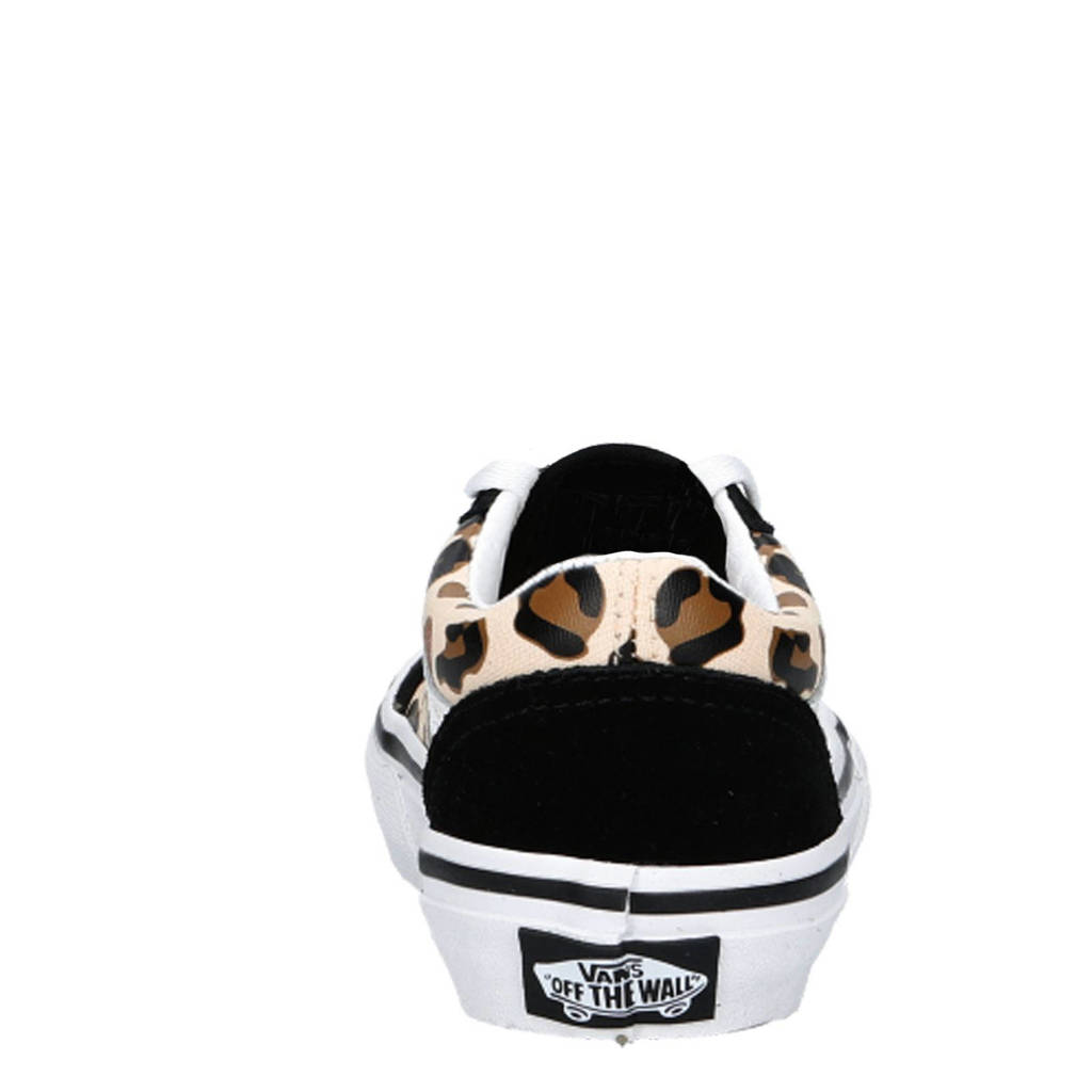 VANS Old SkoolLeopard Glitter sneakers zwart/camel/ecru