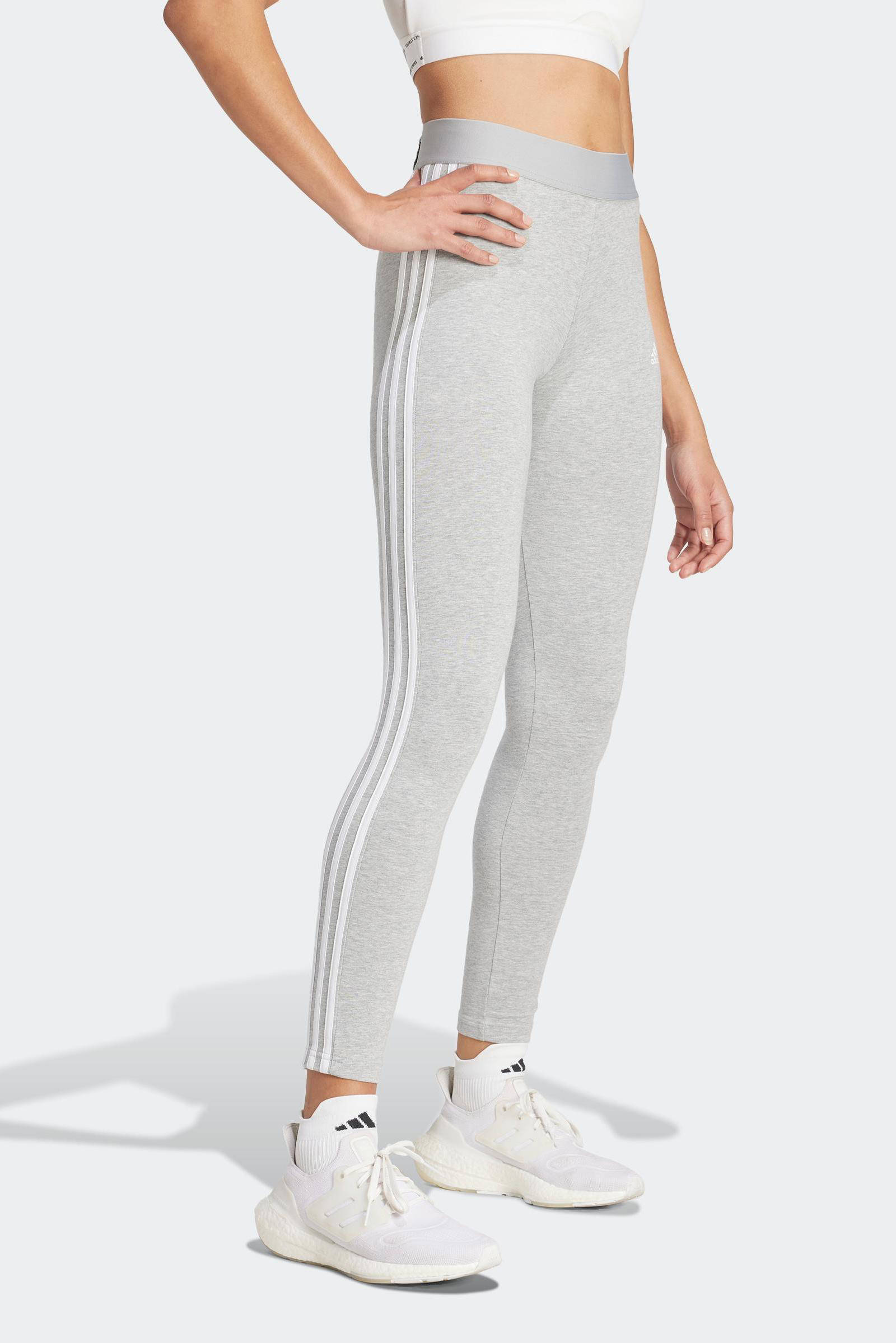 adidas high waist legging grijs melange