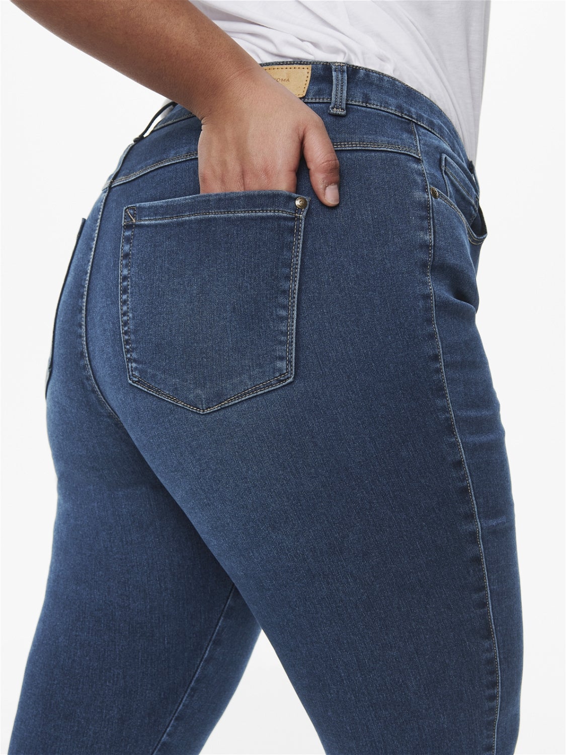 CARAUGUSTA Hohe Taille Skinny Fit Jeans Medium Blue Denim