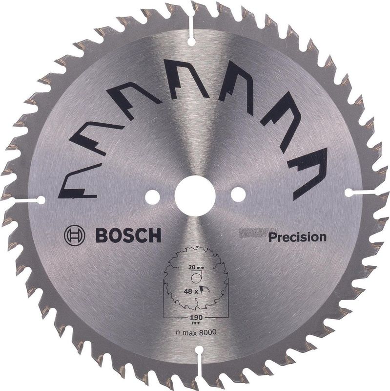Bosch - Precision Cirkelzaagblad - 190mm - 48 Tanden - Hardmetaal