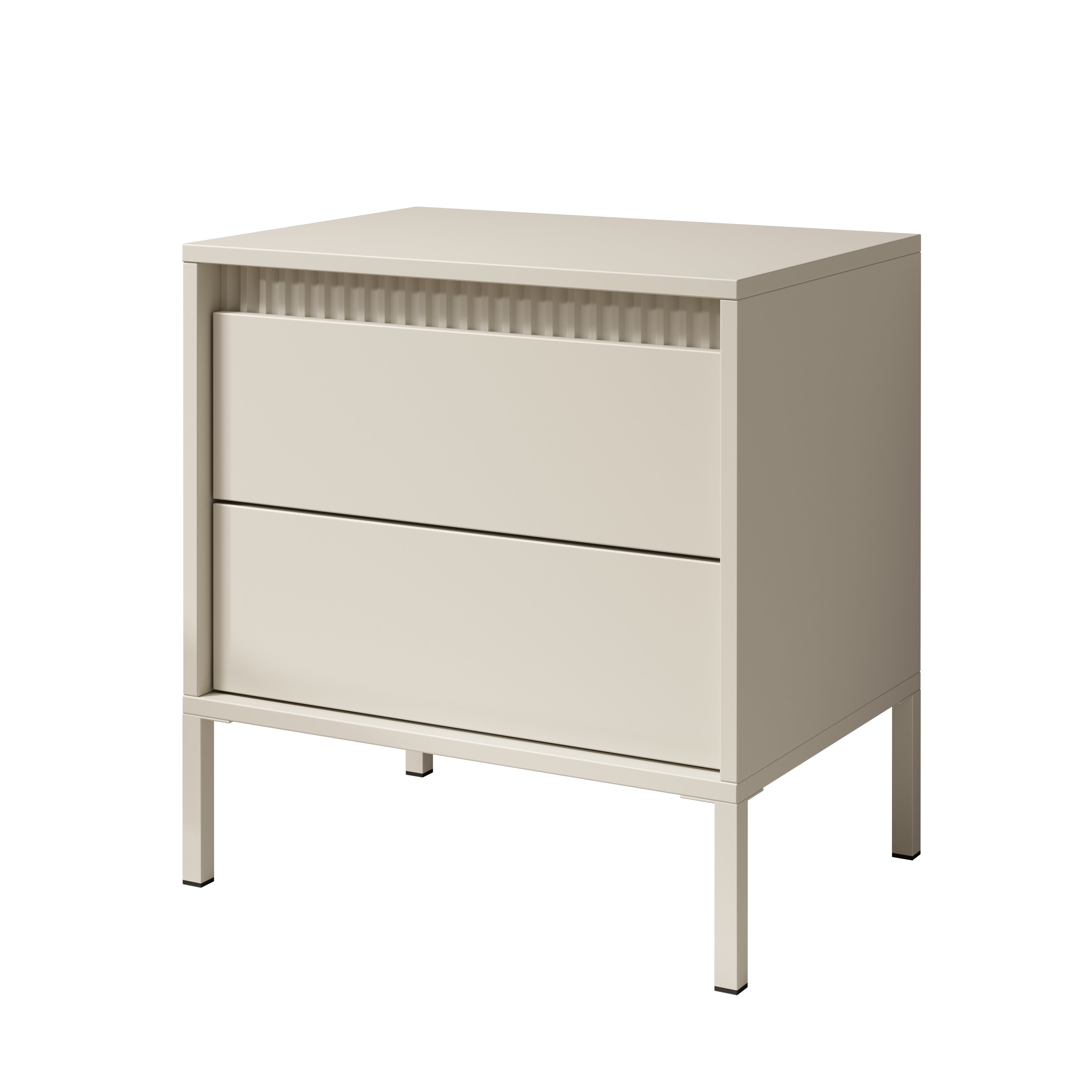 Saran - Nachtkastje - Beige - 54x40x56 cm