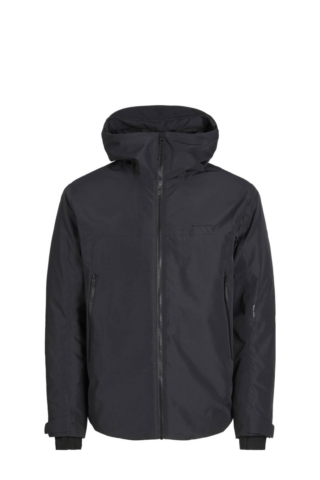 JACK & JONES gewatteerde winterjas JCOSUMMIT zwart