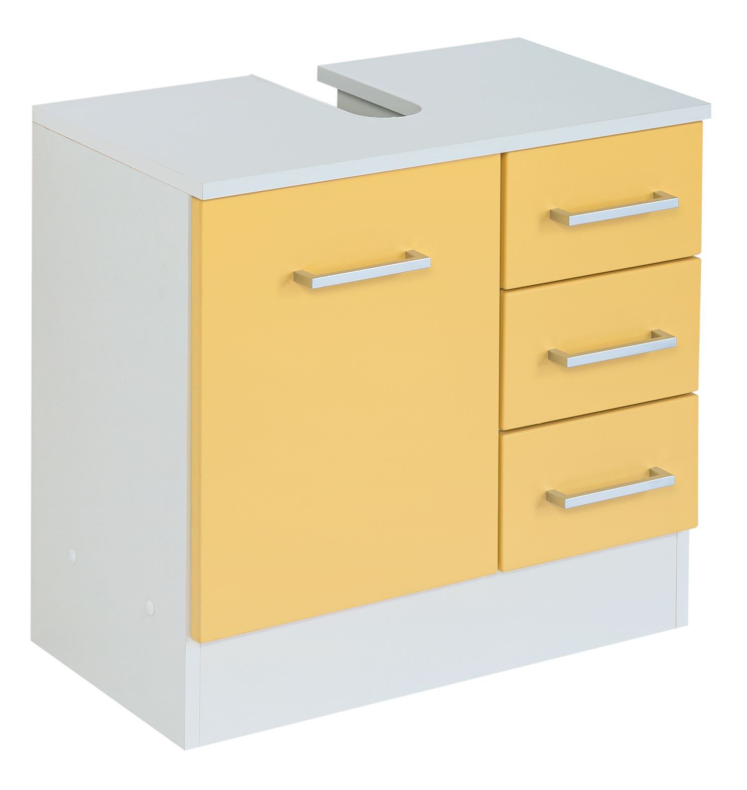 Waschbeckenunterschrank RIGA - gelb - 60 cm
