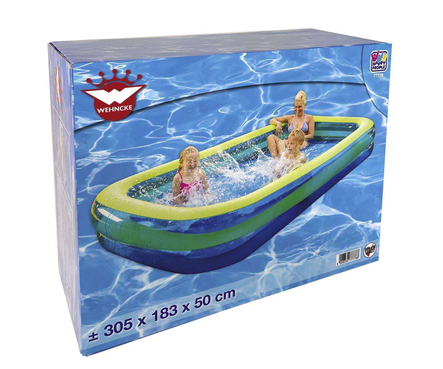 Happy People Jumbo Pool Planschbecken 305 x 183 x 50 cm