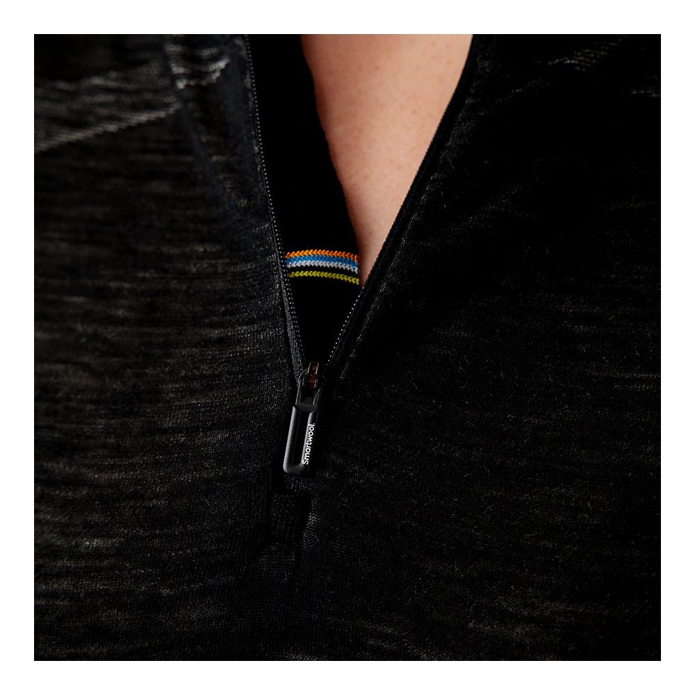 Smartwool INTRAKNIT M200 1/4 ZIP - Sous-couche Femme black