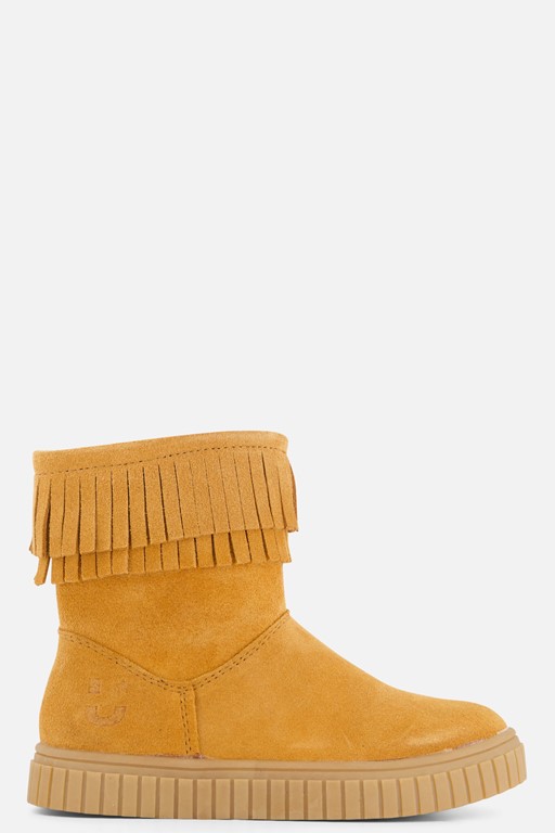 Muyters Enkellaarsjes cognac Suede
