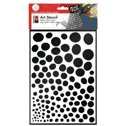 Marabu Art Stencil Growing Dots