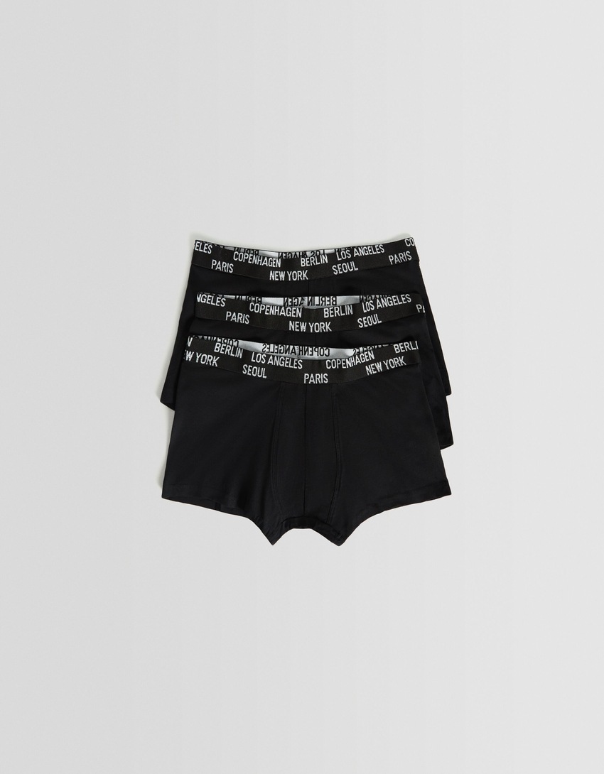 Conjunto de 3 cuecas boxer estampadas