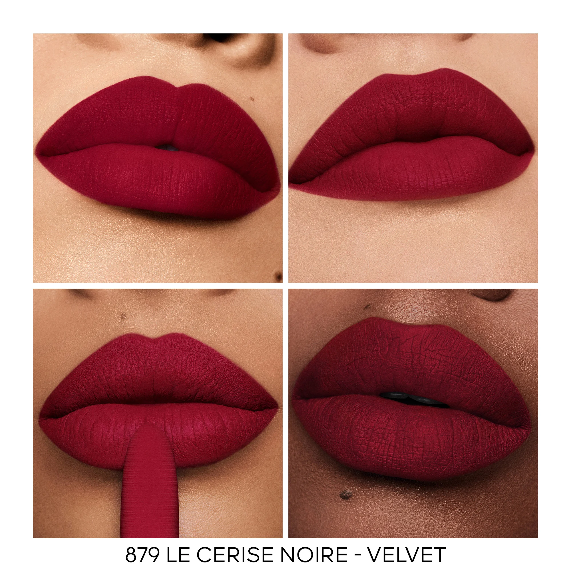 ROUGE G La recharge - Le rouge à lèvres soin personnalisable |- 879 LE CERISE NOIRE – VELVET