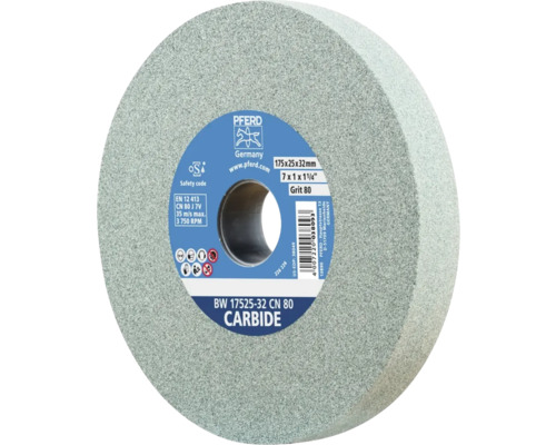 Slijpschijf PFERD Ø 175x25 mm Asgat-Ø 32 mm SiC K80