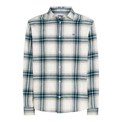 Tommy Jeans Check Flannel Skjorte, Ancient White Check, L