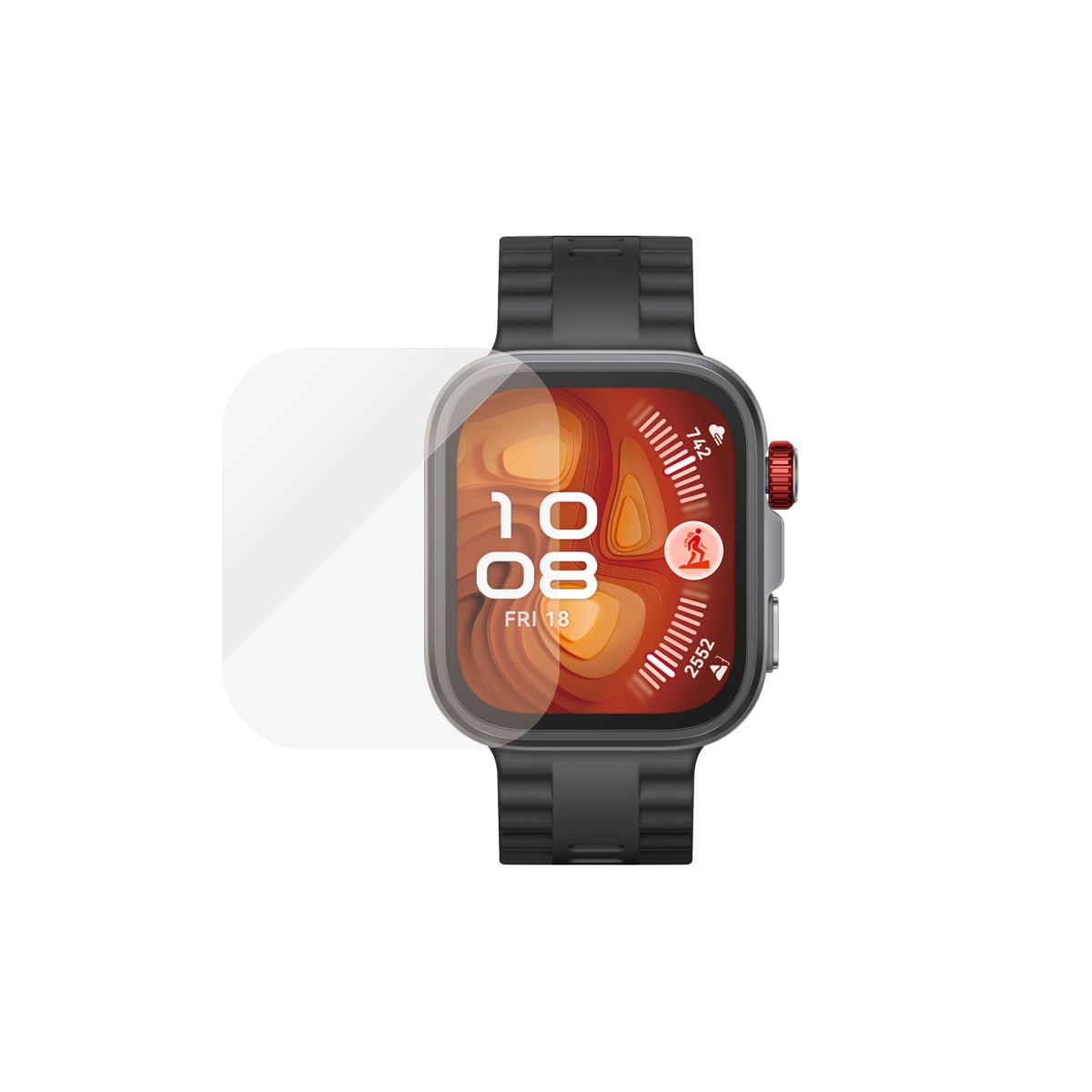 CARE by PanzerGlass Displayschutzglas »Powerful Everyday Protection Screen Protector« für HUAWEI Watch Fit 4 Pro Displayschutzfolie, Schutzfolie, Bildschirmschutz, kratz- & stossfest