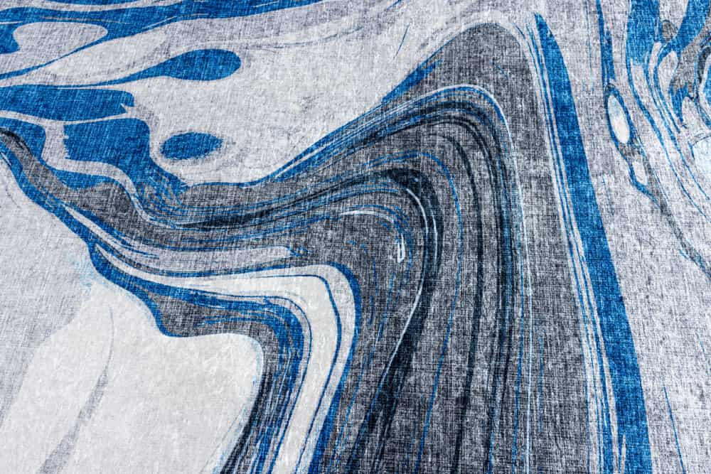 Moderner Teppich ART RUGS 230x160cm grau blau weiß Flachgewebe Indoor