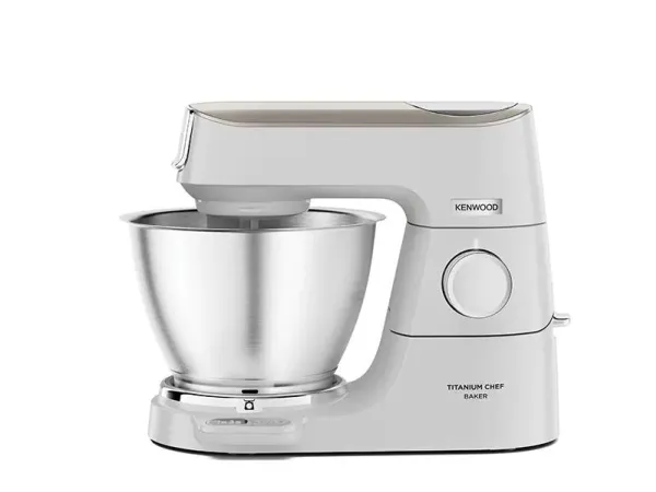 Kenwood Titanium Chef Baker KVC65.001WH - Køkkenmaskine - 1200 W - hvid/champagnecreme