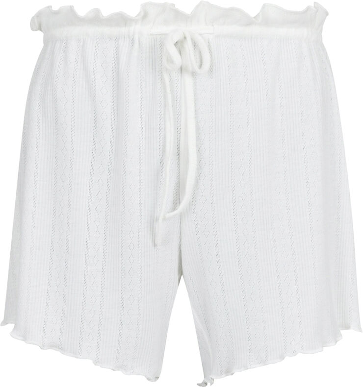 Neo Noir Merritt Pointelle Shorts White