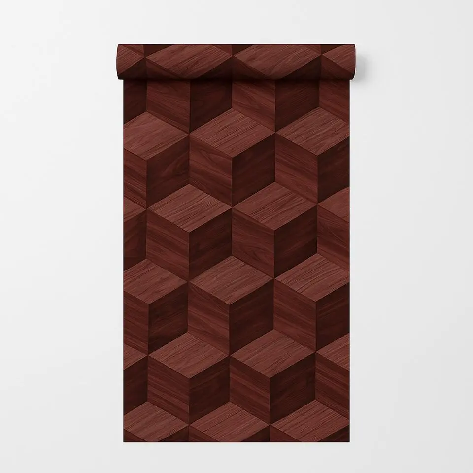 Dutch Wallcoverings Vliesbehang Renaissance natural cube - russet - 10m x 53cm