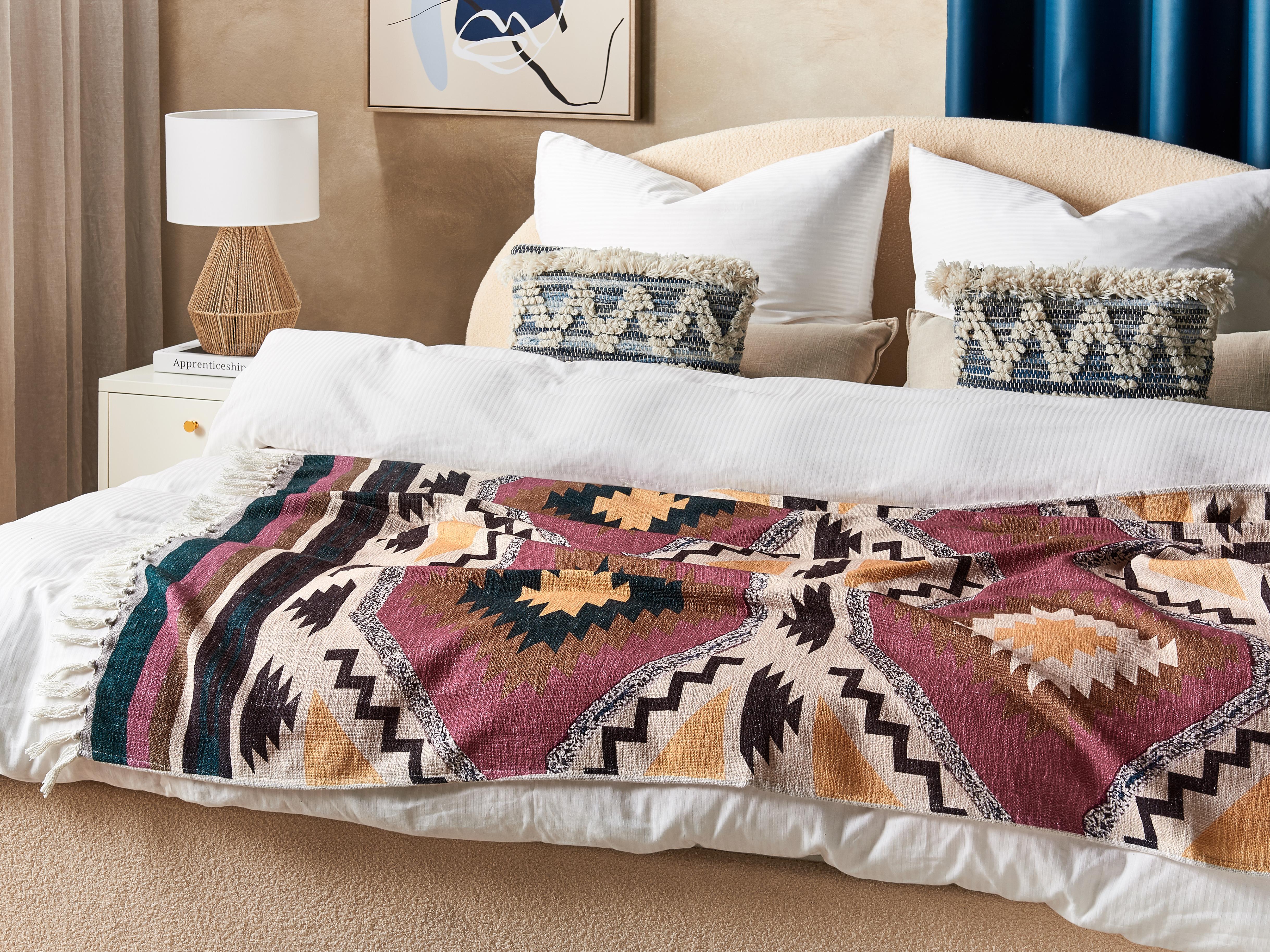 Plaid NAGAON Katoen 130 x 180 cm Meerkleurig