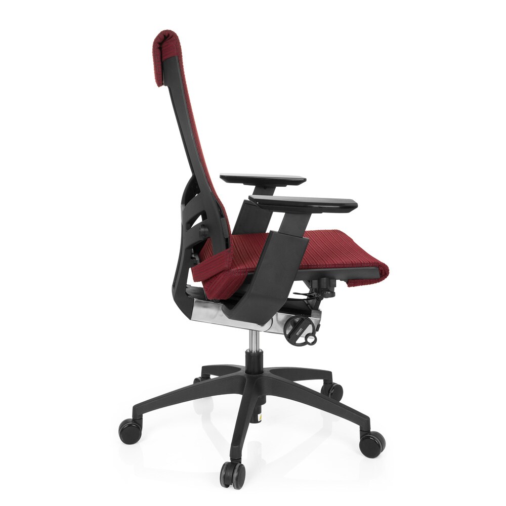 Profi Bürostuhl GENIDIA SMART BLACK Netzstoff mit Armlehnen hjh OFFICE