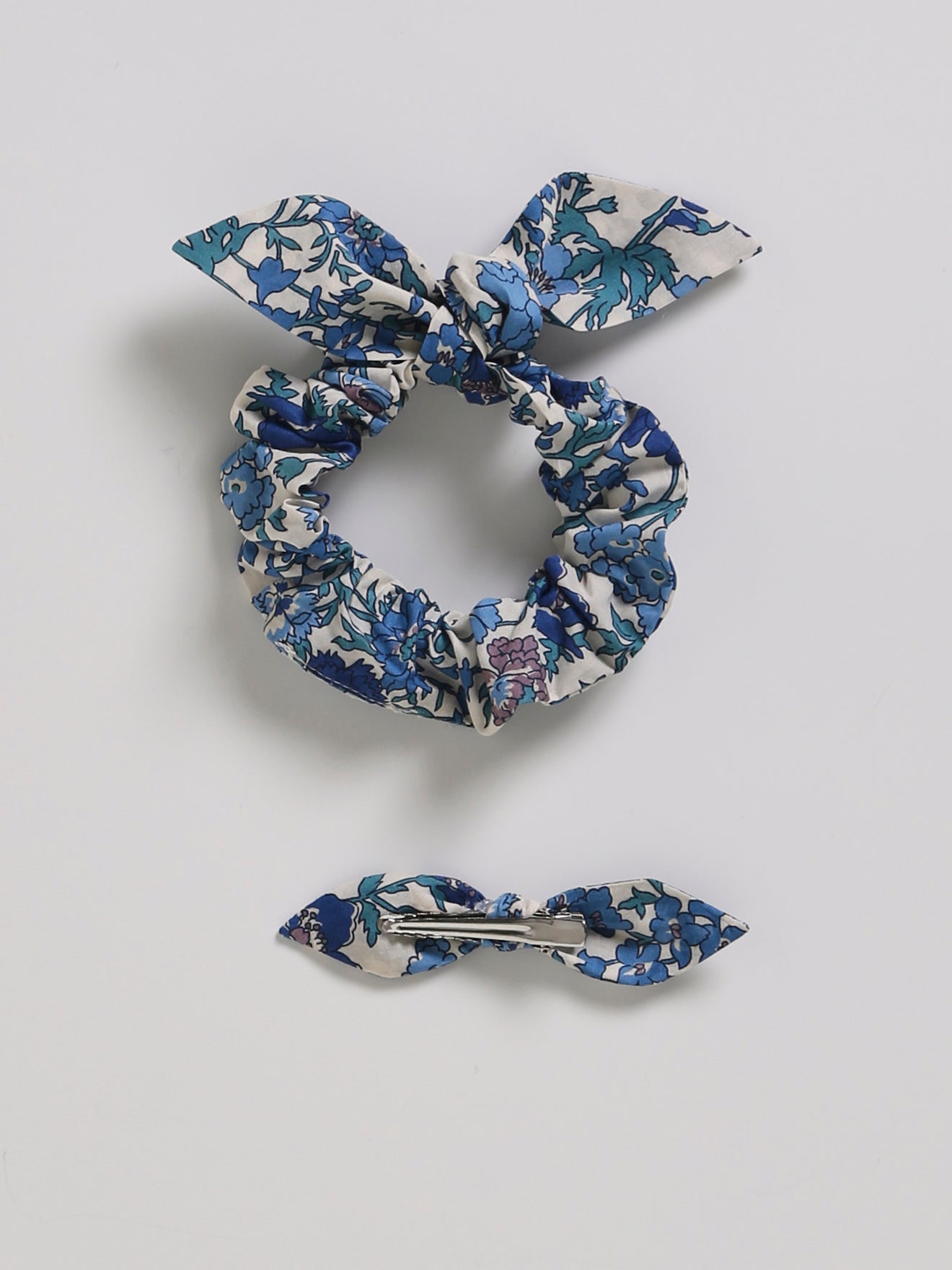 Pince et chouchou Fille en tissu Liberty Claire Rich