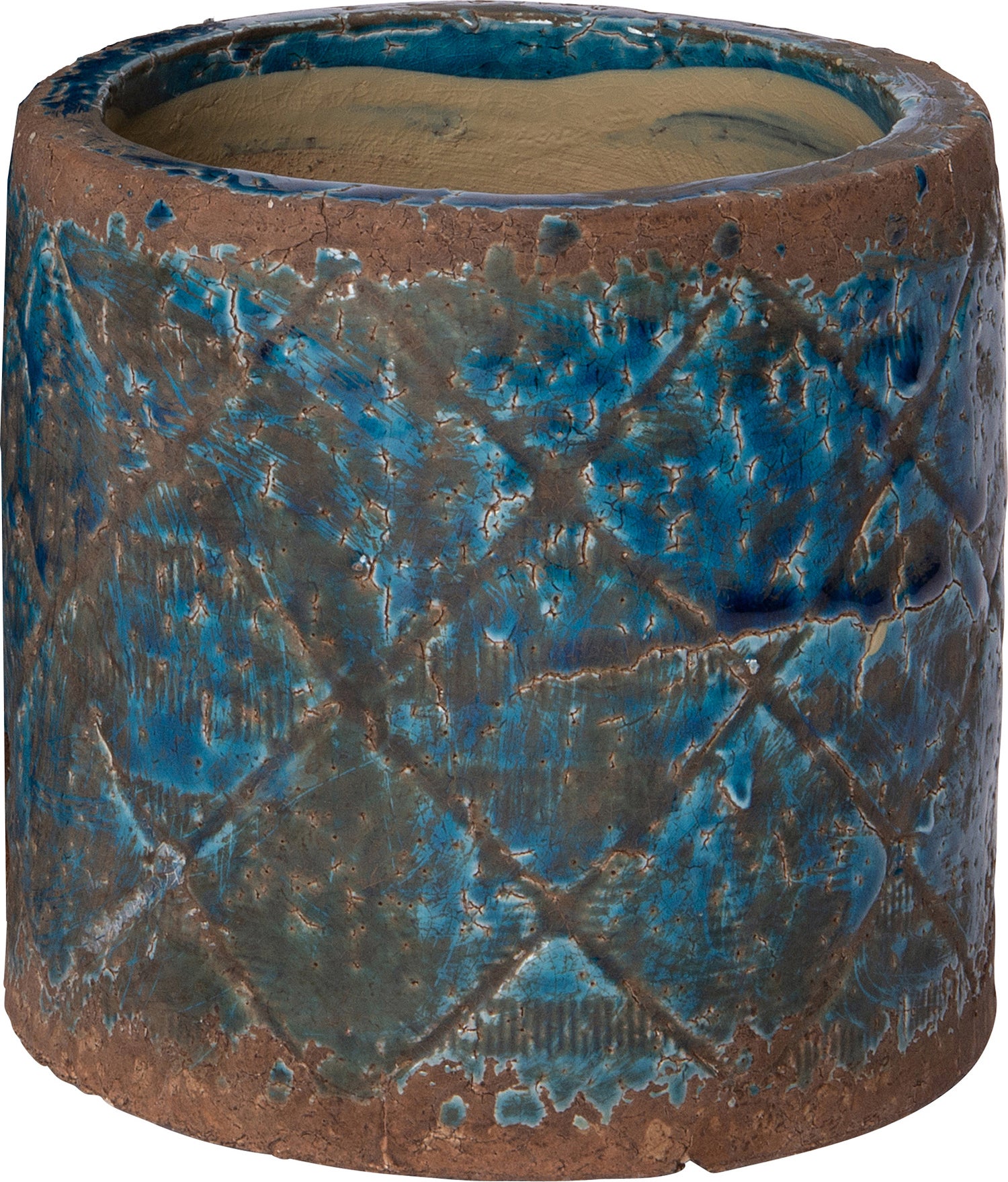 Intratuin bloempot Martha blauw D 13 H 12,5 cm