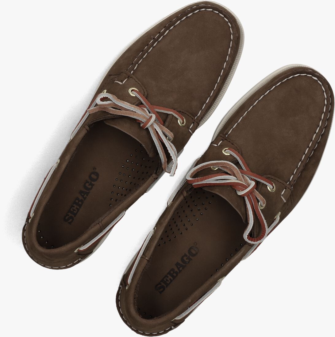 bruine sebago veterschoenen docksides