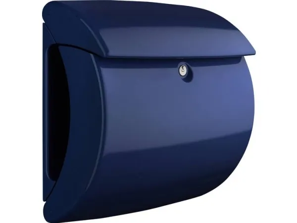 BURG-WÄCHTER PIANO 886 Marine Blue, Vægmonteret postkasse, Plast, Blå, Vandret, Nøgle, 1 stk