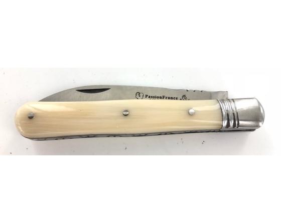 Violon 10 cm - Corne Blonde - Guilloché Couteau de Poche PassionFrance