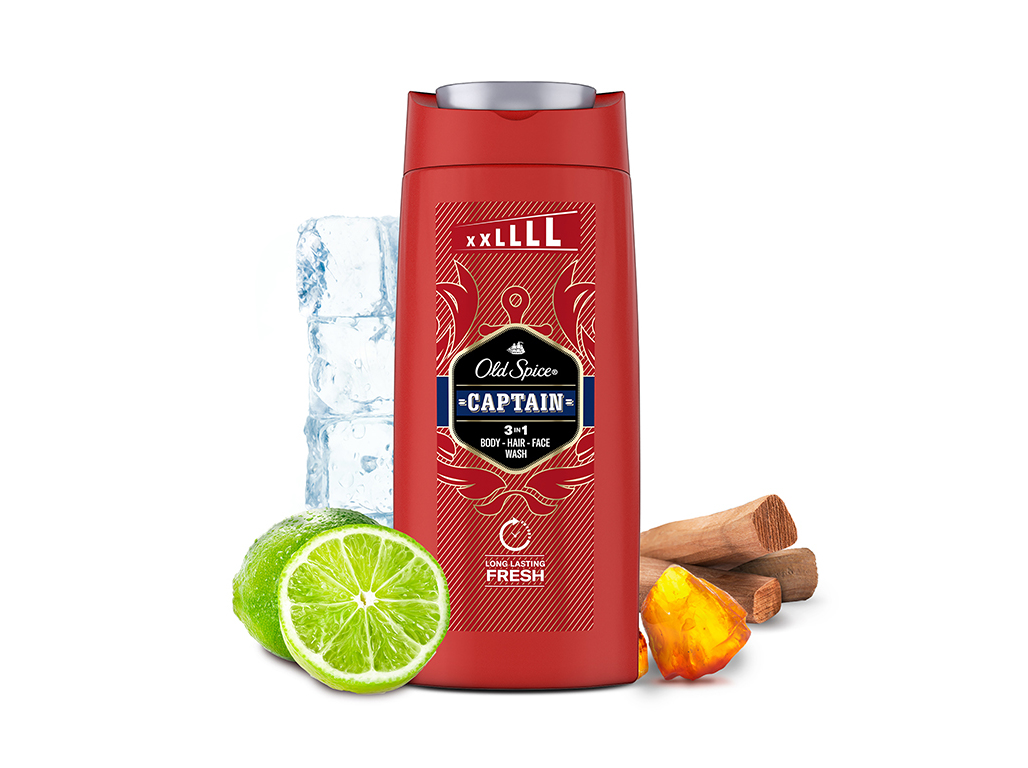 GEL BANHO OLD SPICE CAPTAIN 3 EM 1 675ML