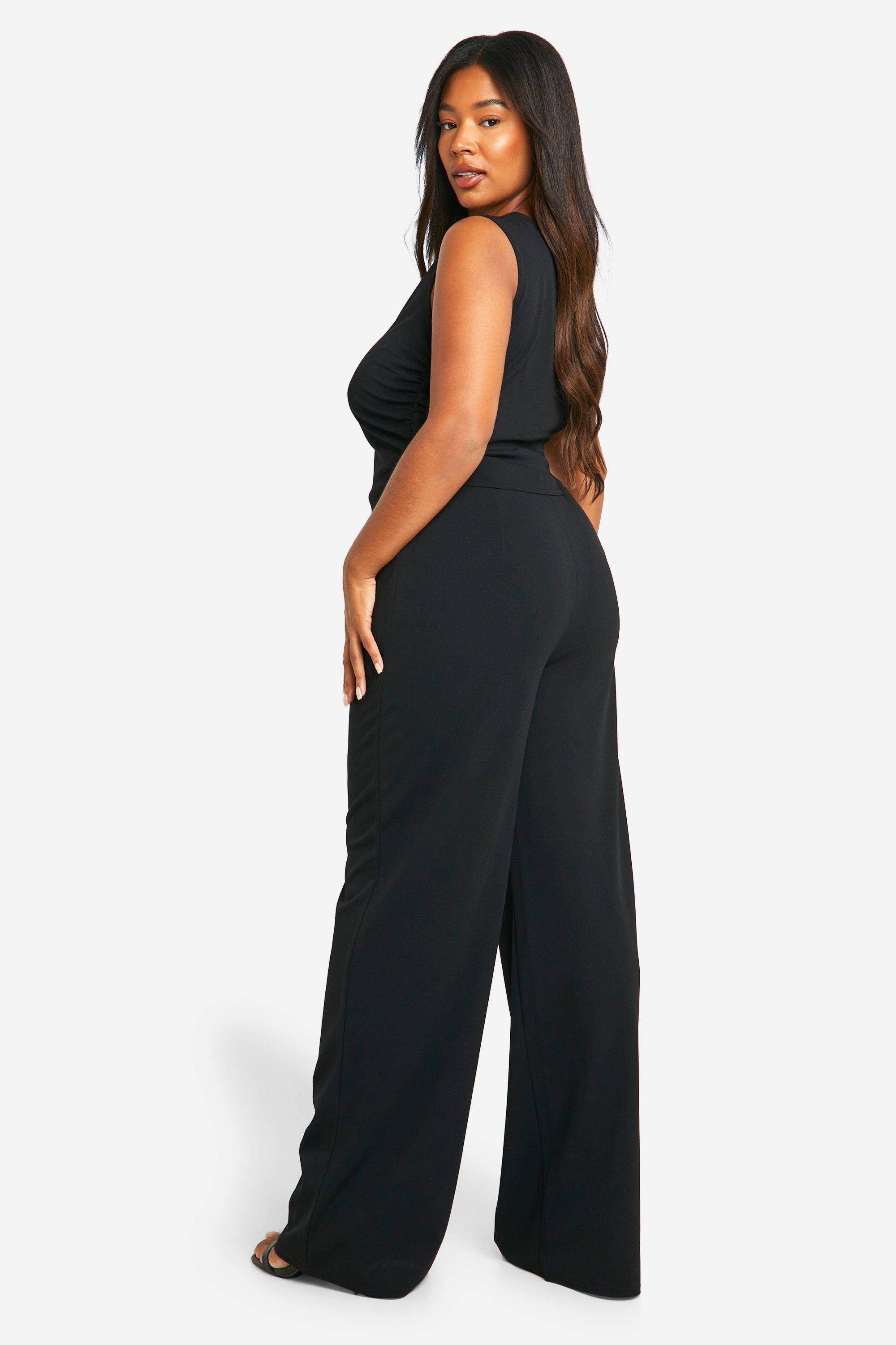 boohoo Plus Asymmetric Top & Trouser Co Ord