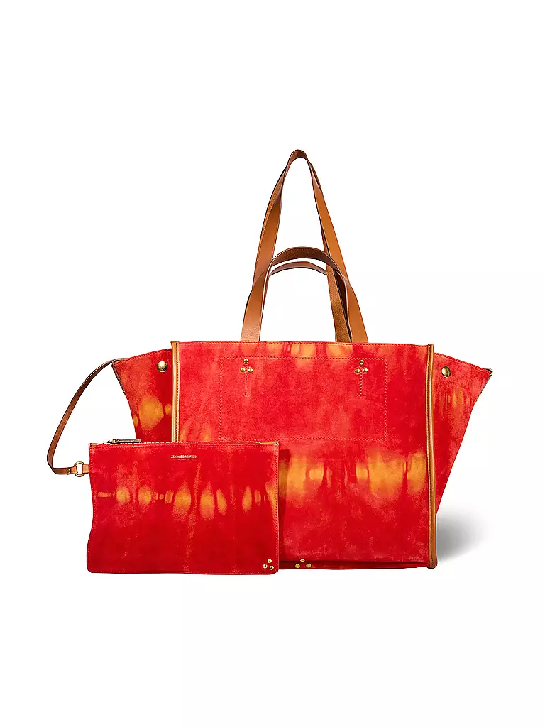 JEROME DREYFUSS Ledertasche - Shopper LEON Medium orange