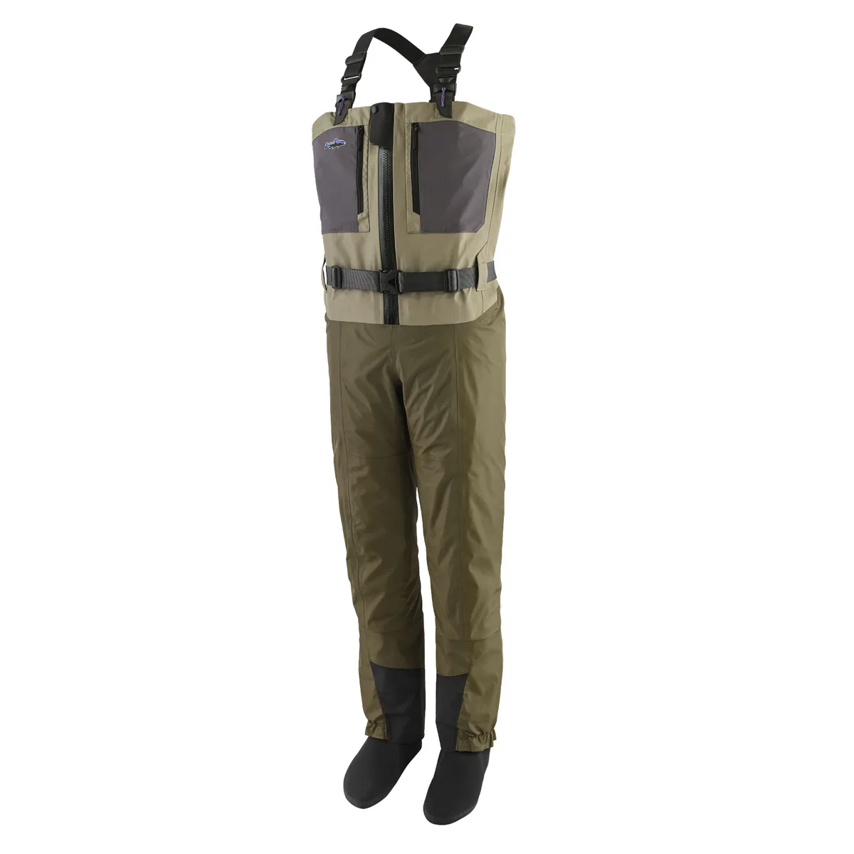 Patagonia M'S Swiftcurrent Traverse Zip Front Waders River Rock Green