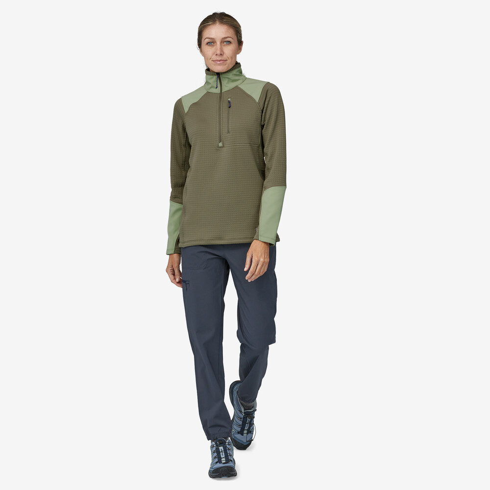 Damen Langarmshirt R1 Fitz Roy Trout 1/4-Zip
