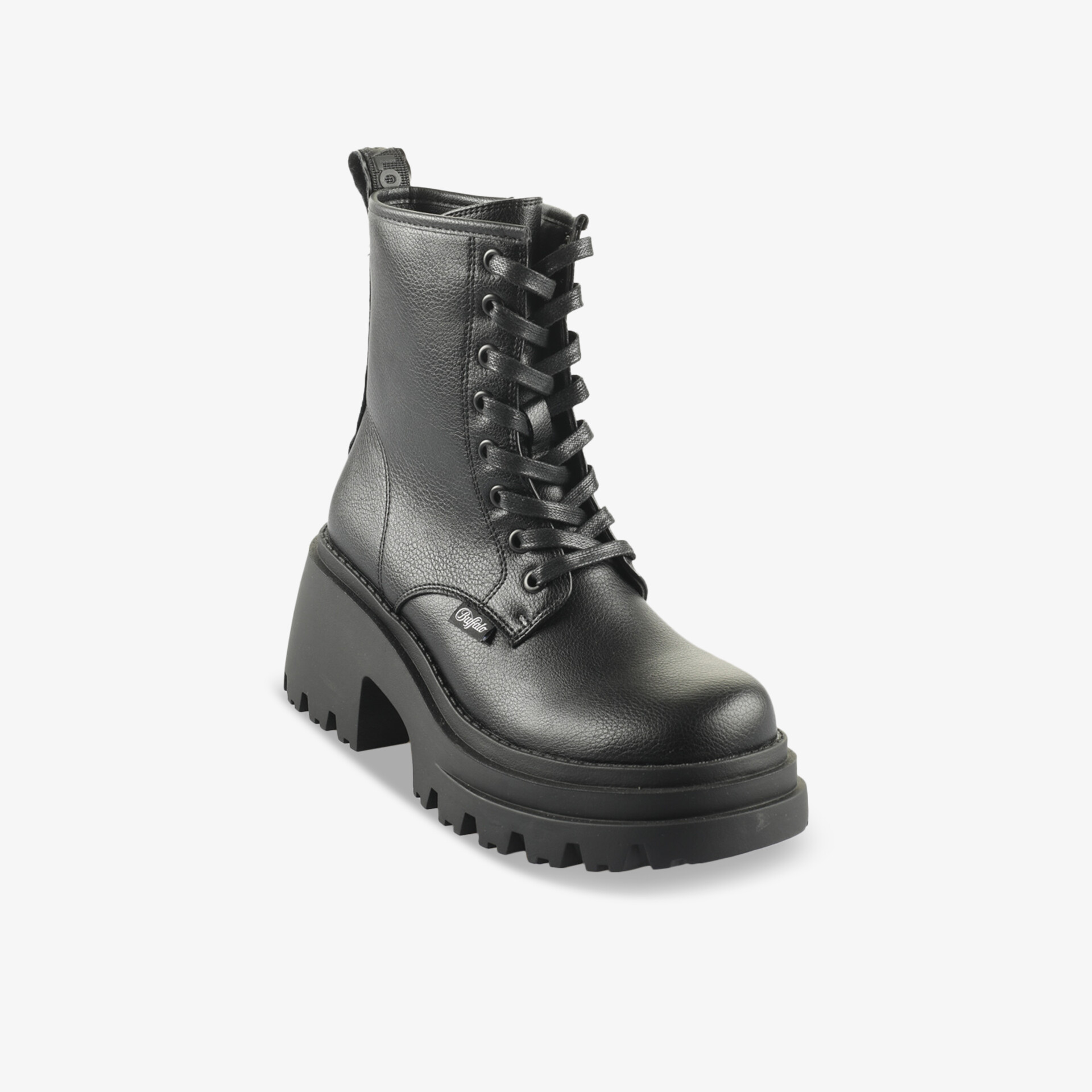 Buffalo Damen Schnürstiefeletten schwarz