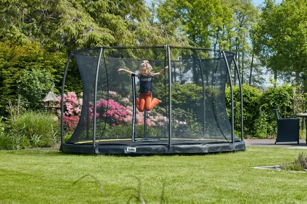 Salta Trampolin Comfort Edition Inground Ø427 cm, sort inkl. sikkerhedsnet (805-822)