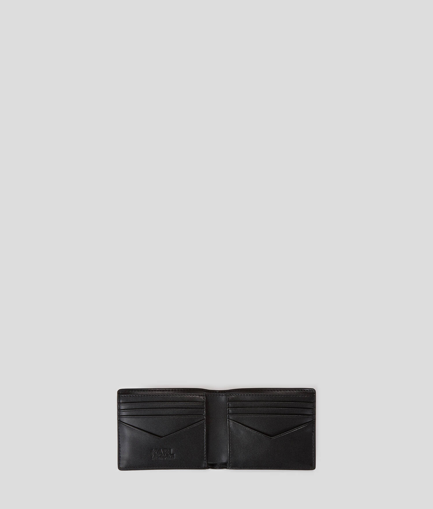 PORTEFEUILLE À DEUX VOLETS K/PLAK - Noir