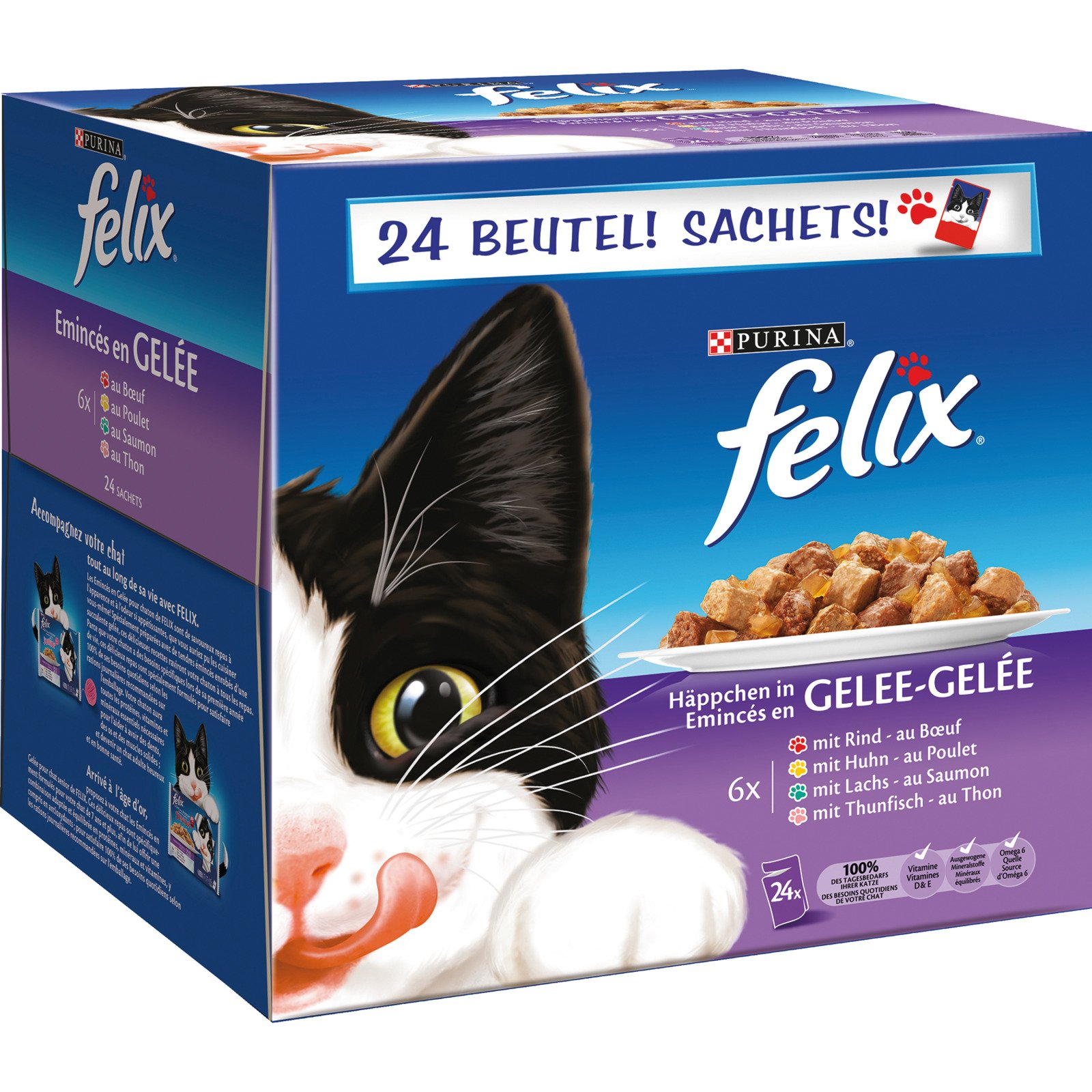Felix Häppchen in Gelée 24x100g