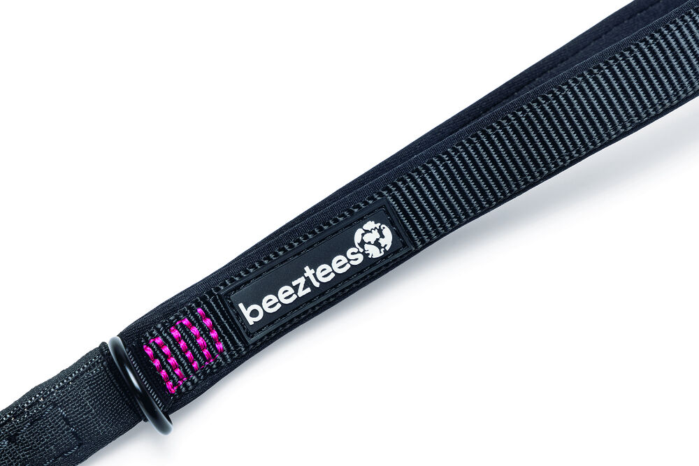 Beeztees Premium Parinca - Hondenriem - zwart - Extra small - 1 cm - 120 cm