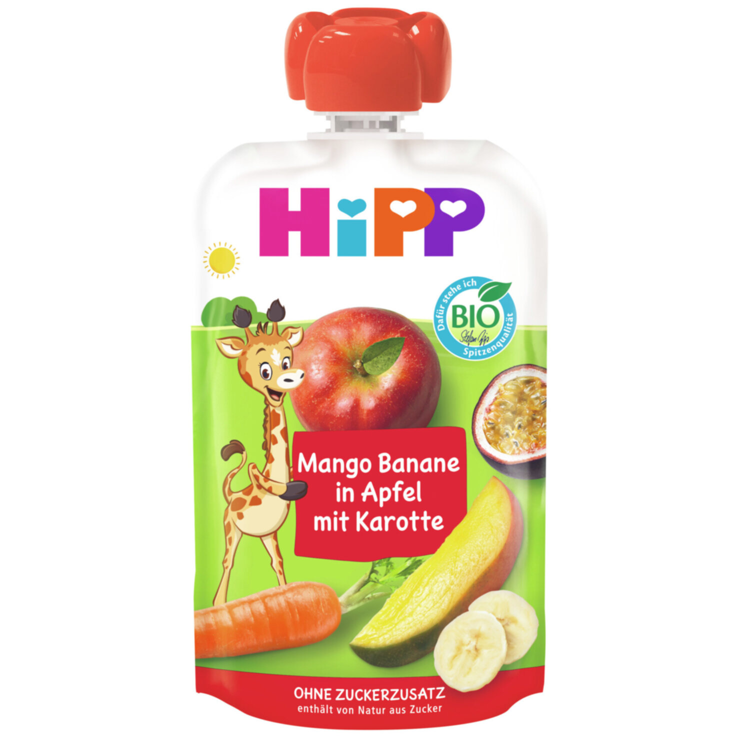 Hipp Quetschie Mango-Banane Apfel & Karotte 12+ Monate
